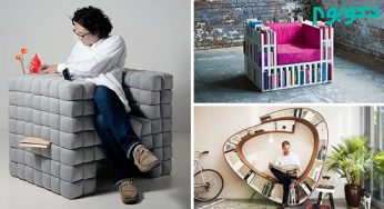 ۷ نمونه صندلی کاربردی و خلاقانه برای کتابخوان ها