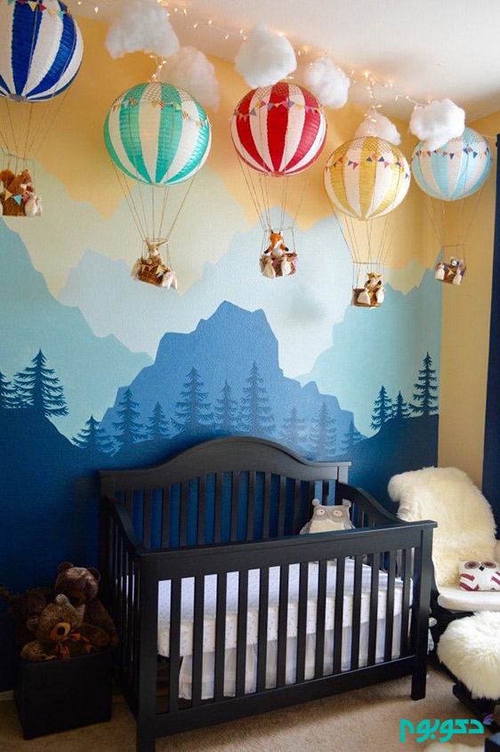 تزئینات کودکانه و زیبا برای اتاق خواب کودک