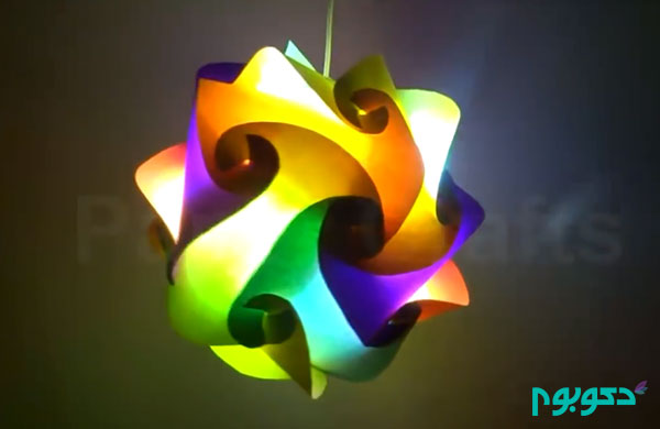 ویدیو: ایده های دست ساز – لامپ کاغذی رنگی