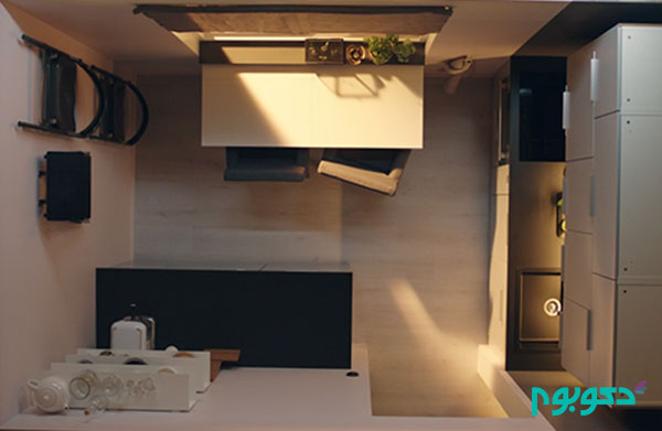 ویدیو:طراحی هوشمندانه در آشپزخانه ای بسیار کوچک