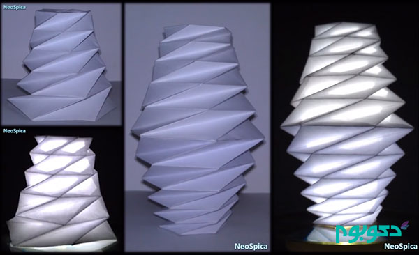 ویدیو:ایده های دست ساز – ساخت لامپ با تا کردن کاغذ