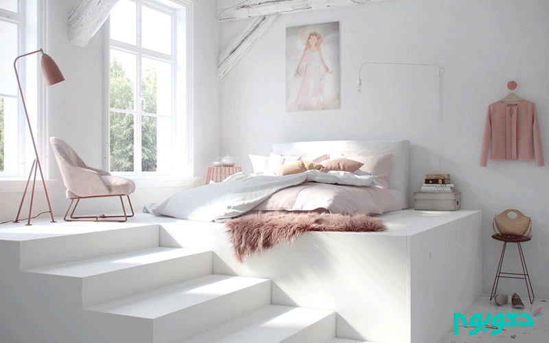 ۳۰ اتاق خواب مدرن به رنگ سفید
