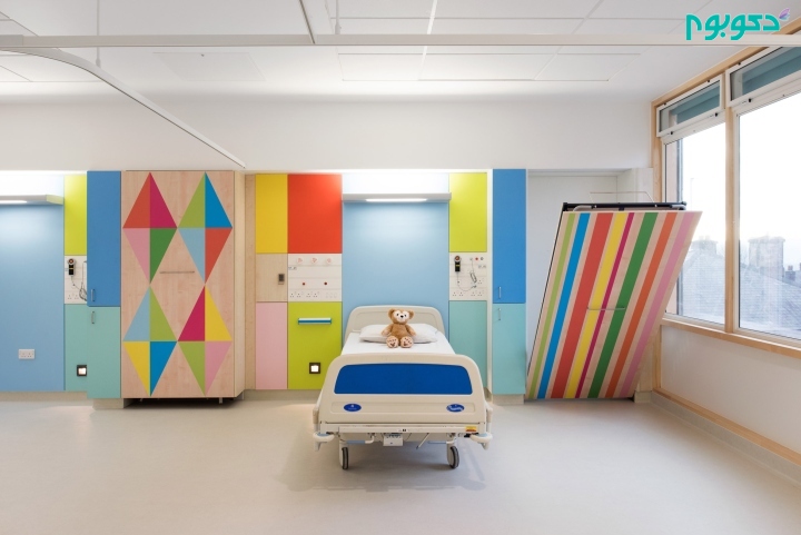 طراحی داخلی بیمارستان کودکان، رنگارنگ و کاربردی