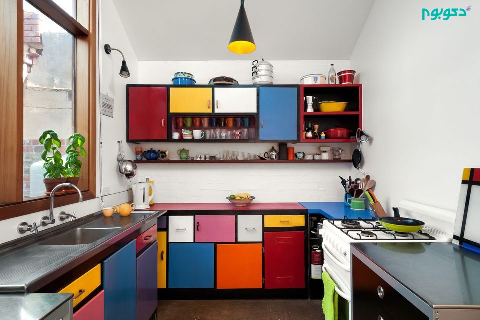دکوراسیون ۲۷ آشپزخانه ی رنگارنگ و شادی بخش