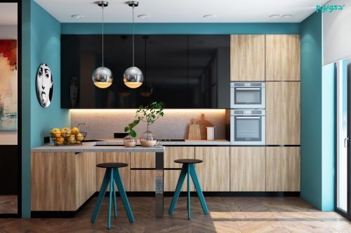 میز چای با رنگ آبی