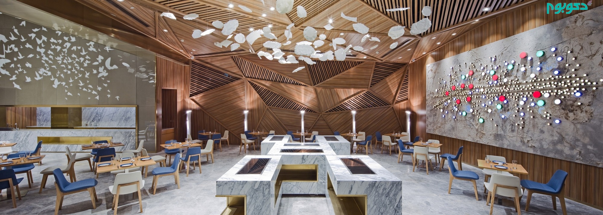 طراحی داخلی رستورانی منحصر به فرد در چین
