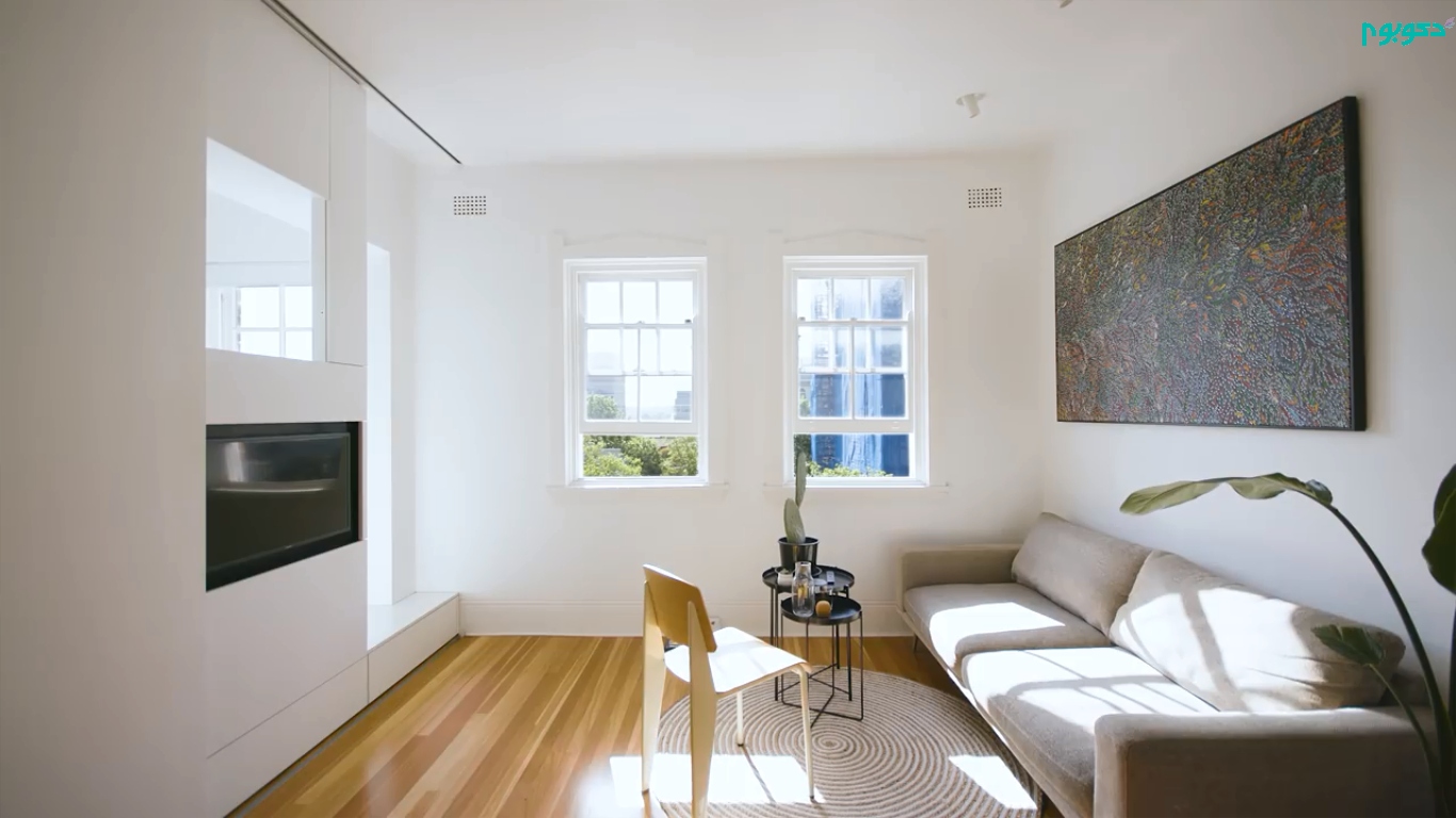 ویدیو : معجزه طراحی داخلی آپارتمان مجردی