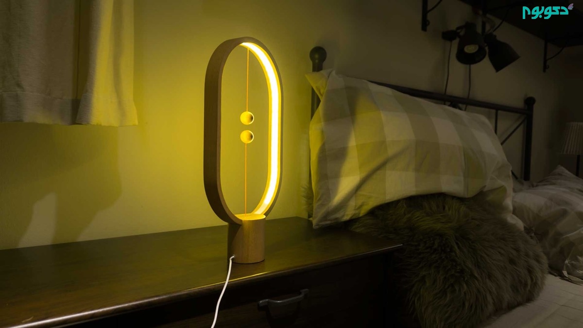 طراحی متفاوت لامپ رومیزی با گوی های مغناطیسی
