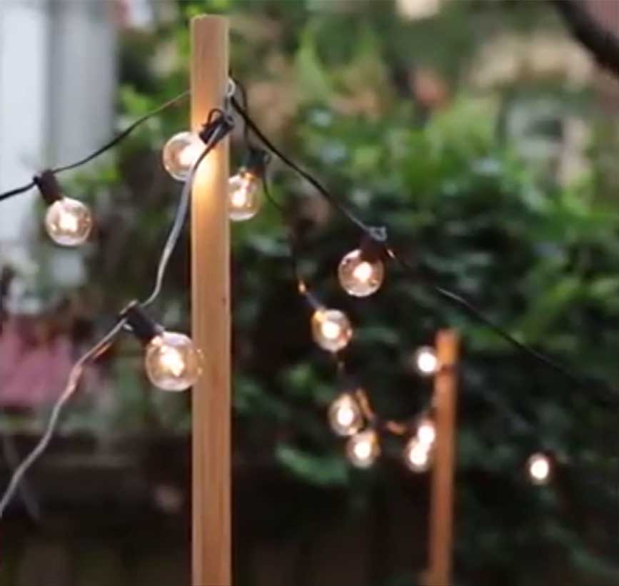 ویدیو : ۸ راه جالب برای روشن شدن حیاط