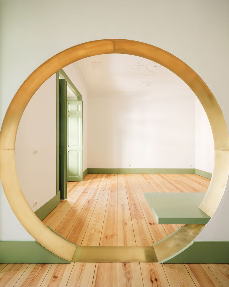دهانه دایره‌ای در طراحی داخلی آپارتمان ۸۵ متری