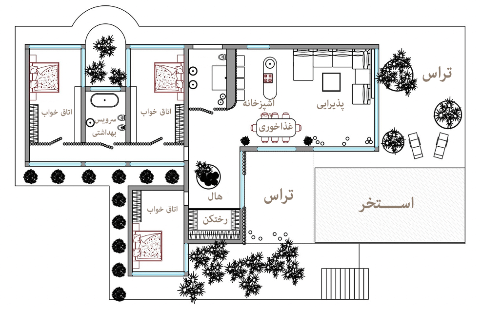 اصول طراحی پلان ویلا