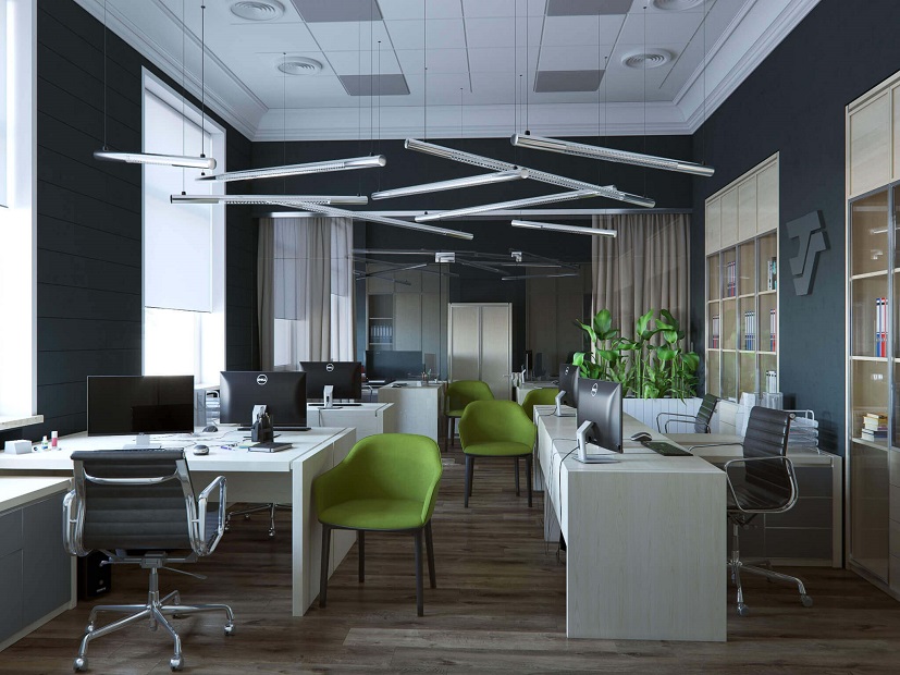نور و هوای طبیعی از عناصر مهم در طراحی داخلی اداری
