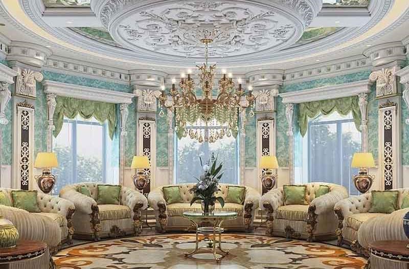 اتاق طراحی ویلا کلاسیک