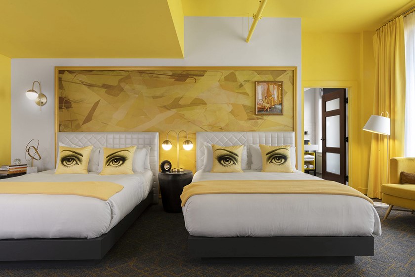 در هتل و خانه روانشناسی رنگ زرد در طراحی داخلی