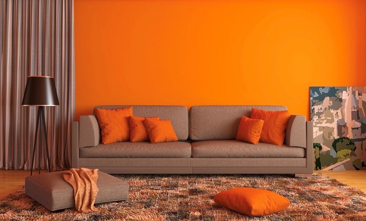 روانشناسی رنگ نارنجی در طراحی داخلی تاثیر