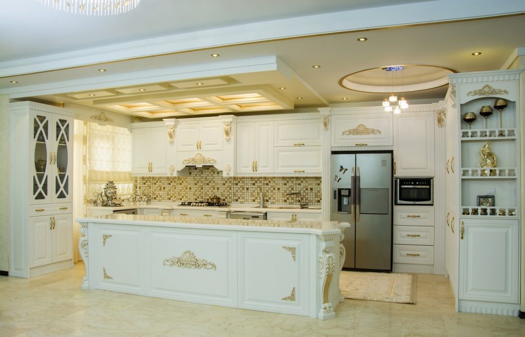طراحی ویلا کلاسیک آشپزخانه
