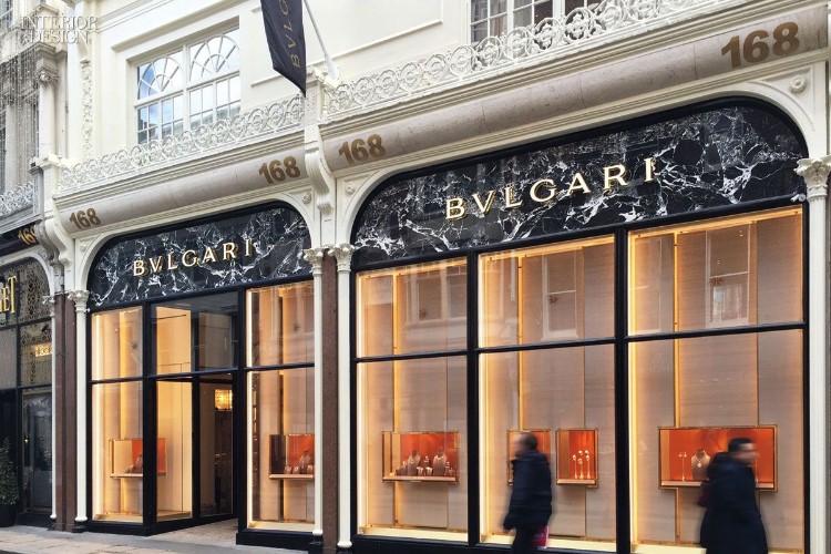 لندن برند Bvlgari 30 مدل نمای مغازه رومی