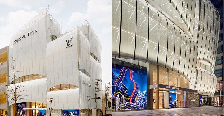 مفهوم نما در معماری ساختمان Louis Vuitton