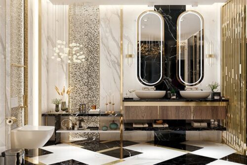 طراحی سرویس بهداشتی برای ویلا 4