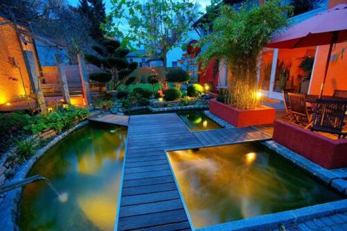 نحوه محوطه سازی برای ویلا 2